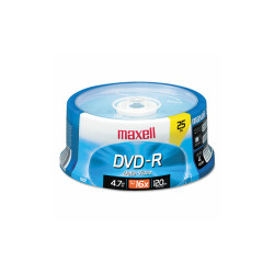 Maxell® Dvd-R Recordable Disc, 4.7 Gb, 16x, Spindle, Gold, 25/pack 638010
