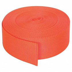 Bulk-Strap Webbing,Nylon,1 1/2" W,Orange N15051OR