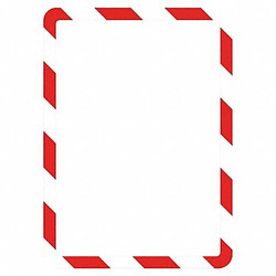 Tarifold Sign Holder,Red/White,Magnetic,PK2  P194943