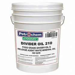 Petrochem Divider Oil,Food Grade,5 gal  FOODSAFE DIVIDER OIL 210-005