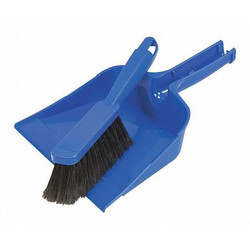 Quickie Dust Pan and Brush Set,5.5" Pan Handle L 402ZQK