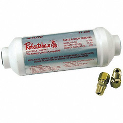 Robertshaw Inline Water Filter,0.8 gpm,1 1/2" H 11-200