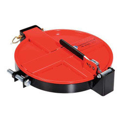 Pig Drum Lid,Red,Steel,5 to 16 gal DRM167-RD