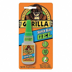 Gorilla Glue Instant Adhesive,0.53 fl oz,Bottle  7600101