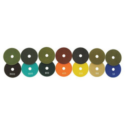 Diamond Vantage Polishing Pad,4 in. Dia.,400 Grit S-4WPP-400