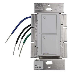 Lutron Wall Switch,Switch Only,120-277V AC,Wht PD-5S-DV-WH