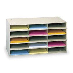 Durham Mfg Literature Rack,17 1/4" H,Tan 434-75