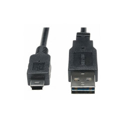 Tripp Lite Reversible USB Cable,Black,6ft L UR030-006