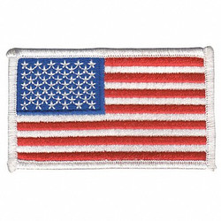 Heros Pride Embroidered Patch,U.S. Flag,White 0005HP