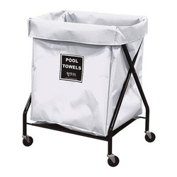 Royal Basket Trucks Pool Towel X-Frame, 8 bu, white vinyl G08-WWX-XPA-3ONN