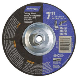 Norton Abrasives CutOff&GrindWhl,5/8"-11CN,ThreadHle 07660702678