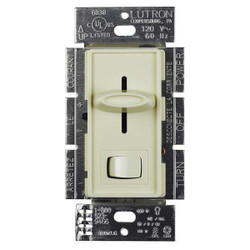 Lutron Lighting Dimmer,Rocker/Slide,Almond  SCL-153P-AL