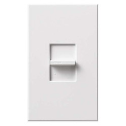 Lutron Lighting Dimmer,Slide,1-Pole,White  NTSTV-DV-WH