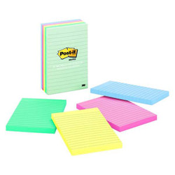 Post-It Sticky Notes,4" x 6",PK5 660-5PK-AST