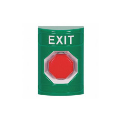 Safety Technology International Exit Push Button,Green,Polycarbonate SS2105XT-EN