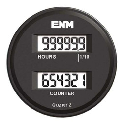 Enm Hour Meter/ Counter,6 Digits,LCD T39FC48