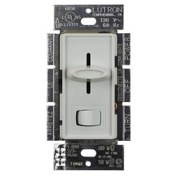 Lutron Lighting Dimmer,Rocker/Slide,White SCL-153P-WH