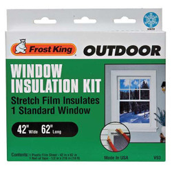 Frost King Window Insulation Kit,5.2 ft L,3.5 ft W V93A