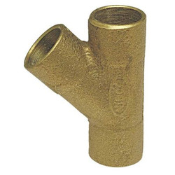 Nibco Wye,45 Deg.,LL Cast Bronze,1/2",CxCxC 749-LF 1/2