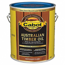 Cabot Stain,Mahogany Flame,Toned Flat,1 gal. 140.0019459.007