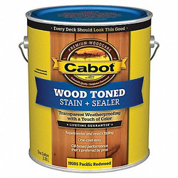 Cabot Stain,Pacific Redwood,Toned Flat,1 gal. 140.0019205.007