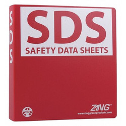 Zing GHS SDS Binder,1-1/2 in.  6030