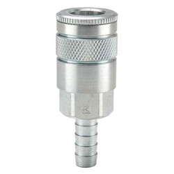 Parker Quick Connect,Socket,3/8" Body,1/2" Barb 14-6B