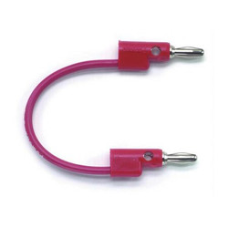 Pomona Electronics BANANA PLUG PATCH CORD, STACKABLE, RED B-60-2