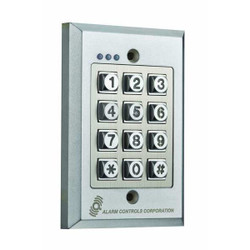 Alarm Controls Access Control Keypad,4-3/4in H x 2in D KP-200