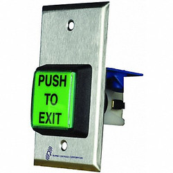 Alarm Controls Push Button,5 in. H,w/SPDT Switch TS-2T