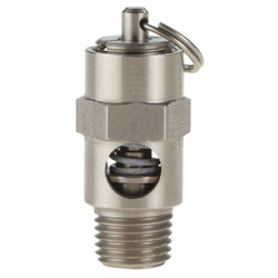 Conrader Safety Valve,Soft Seat,1/4In,125 PSI,SS SRV250-V-SS-125