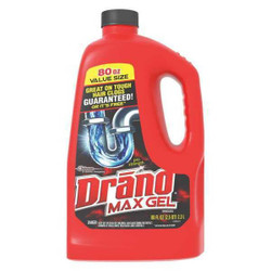 Drano Gel Clog Remover,Jug,80 oz,Gel,PK6 694772