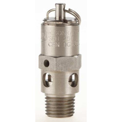 Conrader Safety Valve,Hard Seat,1/4In,250 PSI,SS SRH250-SS-250