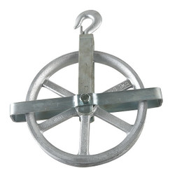 Peerless Hardware Pulley Block,Swivel Hook,3/4" Rope dia 5-00-053195-
