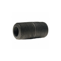 Beck Black Close Pipe Nipple,Threaded,1/8 0332600204