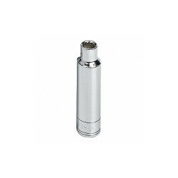 Sk Professional Tools Socket, Steel, Chrome, 3/8 in 40812