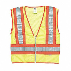 Kishigo High Visibility Vest,Class 2,3XL,Lime  1056-3X