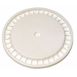 Manufacturer Varies Plastic Pail Lid,White,HDPE ROP2100CVR-SN-W