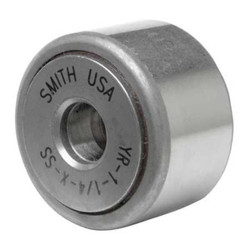 Smith Bearing Yoke Roller,1 in Dia,Std,Dbl Seal YR-1-X-SS