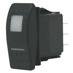 Carling Technologies LightdRockerSwtch,Incandsnt,Red,On/Off V1D1B60B-ARC00-000