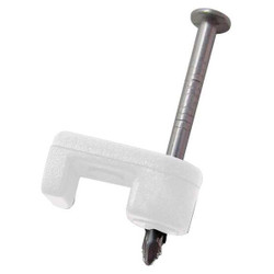 Gardner Bender Cable Staple,3/16In,Plastic,Tele,Pk100  PSW-160