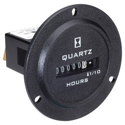 Trumeter Hour Meter,AC Quartz,2.80 in. D,6 Digit 722-0004