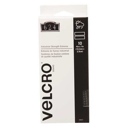 Velcro Brand Reclosable Fastener Shapes,Gray,1x4,PK10 90812