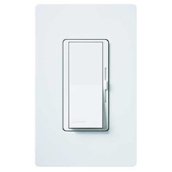 Lutron Lighting Dimmer,Slide,1-Pole,300W  DVELV-300P-WH