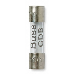 Eaton Bussmann Fuse,630mA,Glass,GDB Series,PK5 GDB-630MA