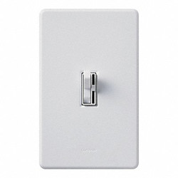Lutron Lighting Dimmer,Toggle,Fluorescent,White AYF-103P-WH