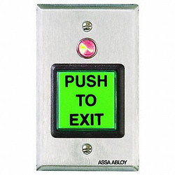 Securitron Push to Exit Button, Wall Mounted PB2