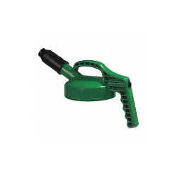 Oil Safe Stumpy Spout Lid,w/1 In Outlet,Mid Green 100505