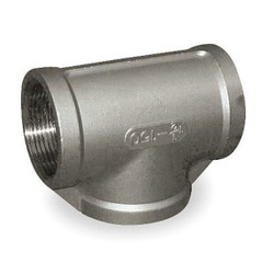 Manufacturer Varies Tee, 304 SS, 1/8 in Pipe Size,Female NPT 4307000900