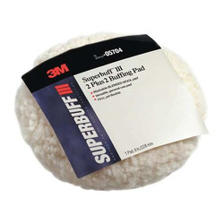 3m Pad, Buffing,9 In.,Blended Wool 05704